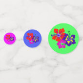 HIbiscus Art Tropical Art Table Confetti (Voorkanten)