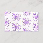 Hibiscus batik patroon pono vibes tropisch visitekaartje (Voorkant)