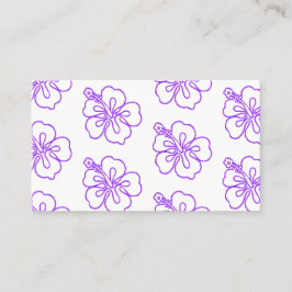 Hibiscus batik patroon pono vibes tropisch visitekaartje