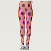 Hibiscus beads Mosaic Pattern Legging (Voorkant)