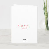 Hibiscus Birthday Card Kaart (Achterkant)