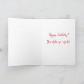 Hibiscus Birthday Card Kaart (Binnen)