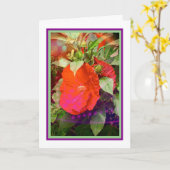 Hibiscus Birthday Card Kaart (Gele Bloem)