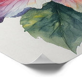 Hibiscus Bloei Poster (Hoek)