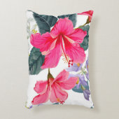 Hibiscus bloem Accent Kussen (Voorkant(Verticaal))