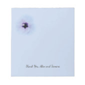 Hibiscus Bloem-Blauwe Achtergrond Ontwerp Notitieblok (Voorkant)