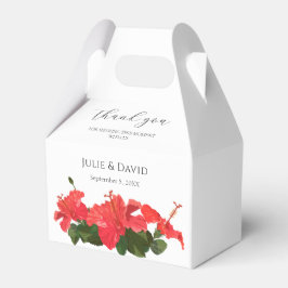 Hibiscus Bloem Bruiloft Dank u Favor Box Bedankdoosjes