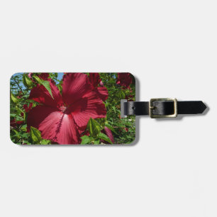 Hibiscus Bloem en Blue Sky Bagagelabel