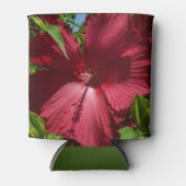 Hibiscus Bloem en Blue Sky Blikjeskoeler (Voorkant)