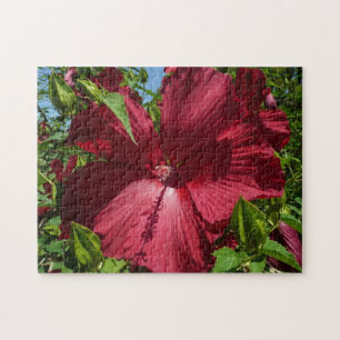 Hibiscus Bloem en Blue Sky Legpuzzel
