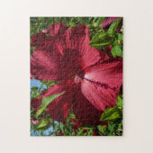 Hibiscus Bloem en Blue Sky Legpuzzel (Verticaal)