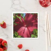 Hibiscus Bloem en Blue Sky Servet (Insitu)