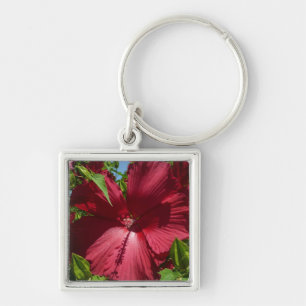 Hibiscus Bloem en Blue Sky Sleutelhanger