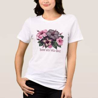 Hibiscus Bloem Grafische T-shirt