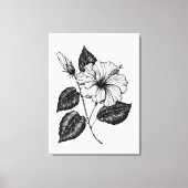Hibiscus bloem II Canvas Afdruk (Voorkant)