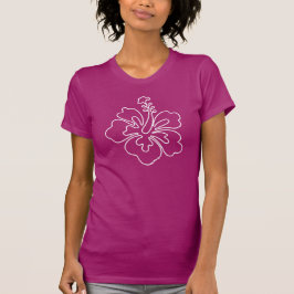 Hibiscus bloem illustratie T-shirt