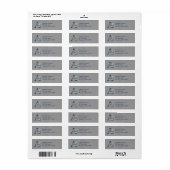Hibiscus Bloem Monogram Initiaal A Adres Etiket (Full Sheet)