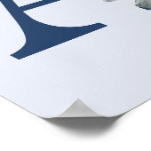 Hibiscus Bloem Monogram Initiaal A Poster (Hoek)
