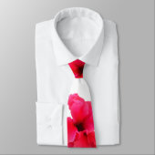 Hibiscus Bloem Print Stropdas (Gebonden)