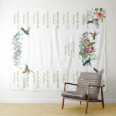 Hibiscus Bloem Step & Repeat Bautizo Achtergrond Wandkleed (In Situ (horizontaal))