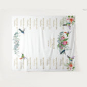 Hibiscus Bloem Step & Repeat Bautizo Achtergrond Wandkleed (Voorkant (horizontaal))