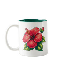 Hibiscus bloem twee toon