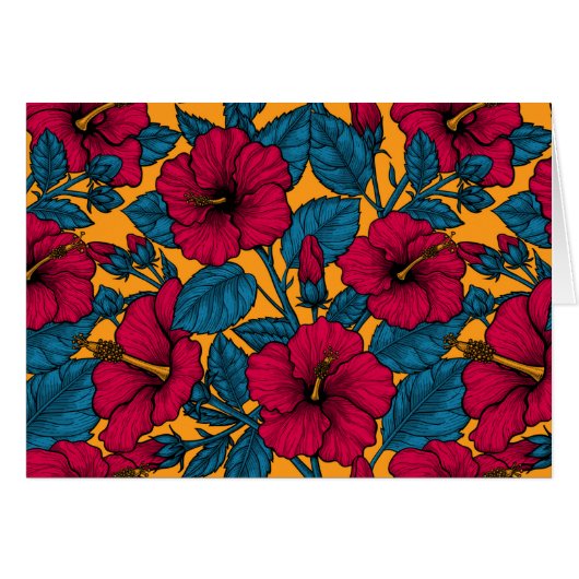 Hibiscus bloemen (Voorkant Horizontaal)