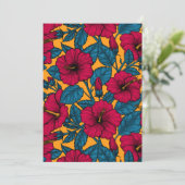 Hibiscus bloemen (Staand voorkant)