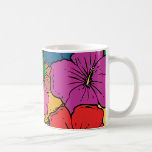 Hibiscus Bloemen #5 Koffiemok