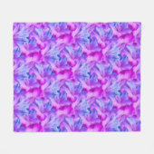 Hibiscus bloemen boeket getint fleece deken (Voorkant (Horizontaal))