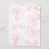 Hibiscus Bloemen Bruiloft Uitnodiging Sjabloon (Achterkant)