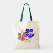 Hibiscus Bloemen Bruiloft Welkom Canvas tas (Achterkant)