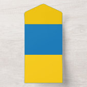 Hibiscus bloemen en bladeren all in one uitnodiging (Binnen)