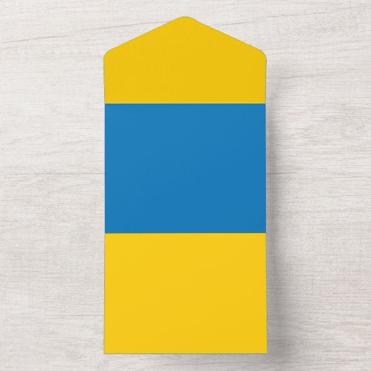 Hibiscus bloemen en bladeren all in one uitnodiging (Binnen)