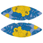 Hibiscus bloemen en bladeren american football (Panelen)