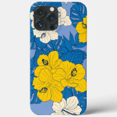 Hibiscus bloemen en bladeren Case-Mate iPhone case (Achterkant)