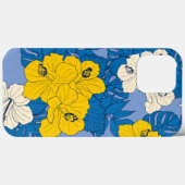 Hibiscus bloemen en bladeren Case-Mate iPhone case (Achterkant (horizontaal))