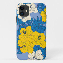 Hibiscus bloemen en bladeren Case-Mate iPhone case