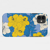 Hibiscus bloemen en bladeren Case-Mate iPhone case (Achterkant (horizontaal))