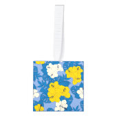 Hibiscus bloemen en bladeren decoratie (Voorkant)