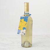 Hibiscus bloemen en bladeren flessenhanger (Schuin)