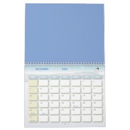 Hibiscus bloemen en bladeren kalender