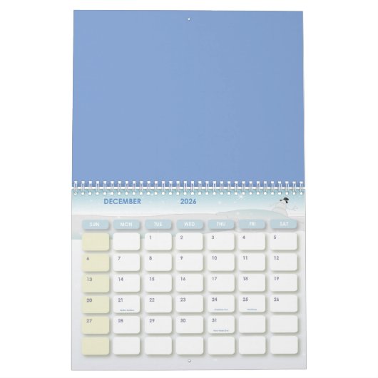 Hibiscus bloemen en bladeren kalender (Dec 2026)