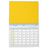 Hibiscus bloemen en bladeren kalender (Feb 2026)