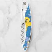 Hibiscus bloemen en bladeren kurkentrekker (Voorkant)