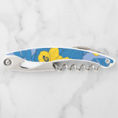 Hibiscus bloemen en bladeren kurkentrekker (Voorkant)