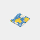 Hibiscus bloemen en bladeren post-it® notes (Schuin)