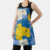 Hibiscus bloemen en bladeren schort (Insitu)