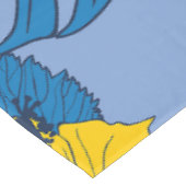 Hibiscus bloemen en bladeren tafelkleed (Gekanteld)