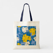 Hibiscus bloemen en bladeren tote bag (Achterkant)